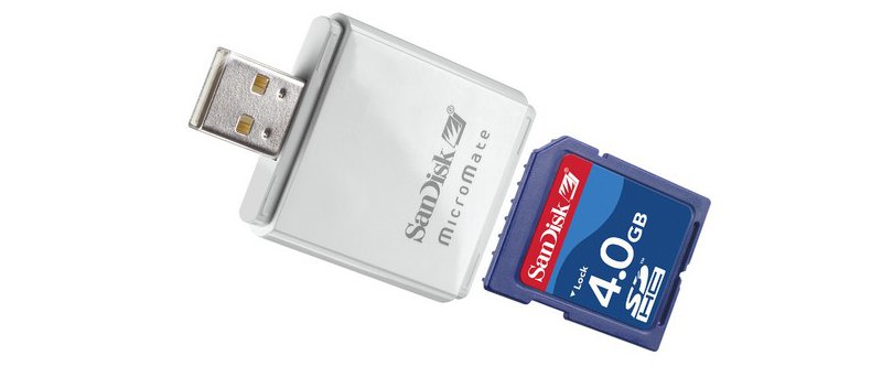 SanDisk 4GB SDHC se čtečkou