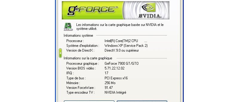 GeForce 7900 GT/GTO ve ForceWare 91.47