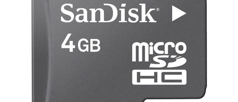 4GB SanDisk microSDHC Class 2