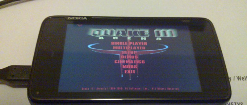 Quake 3 na Nokia N900