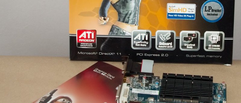 Sapphire Radeon HD 5450: obsah balení