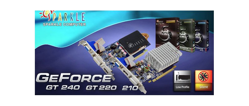 Sparkle GeForce G210, GT 220 a GT 240