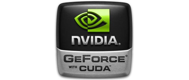 Nvidia GeForce with CUDA logo