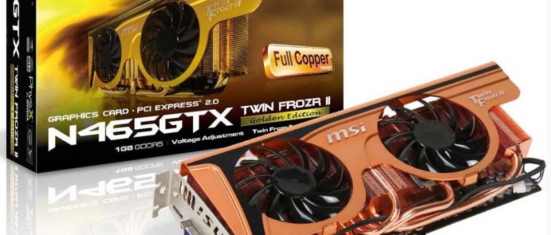 MSI N465GTX Twin Frozr II Golden Edition