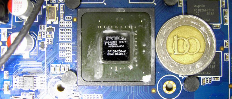 (údajné) GPU Nvidia GF108