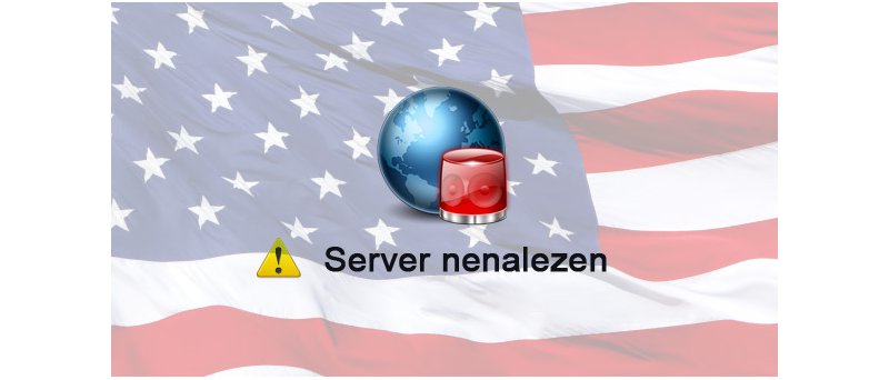 USA server nenalezen