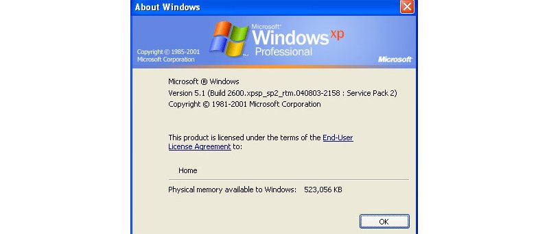 Откат windows xp до sp2