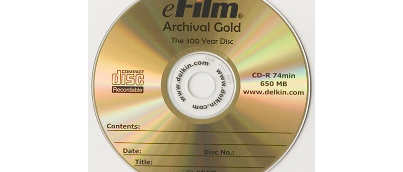 CD-R Delkin eFilm Archival Gold - médium