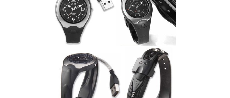 LAKS hodinky s USB přípojkou