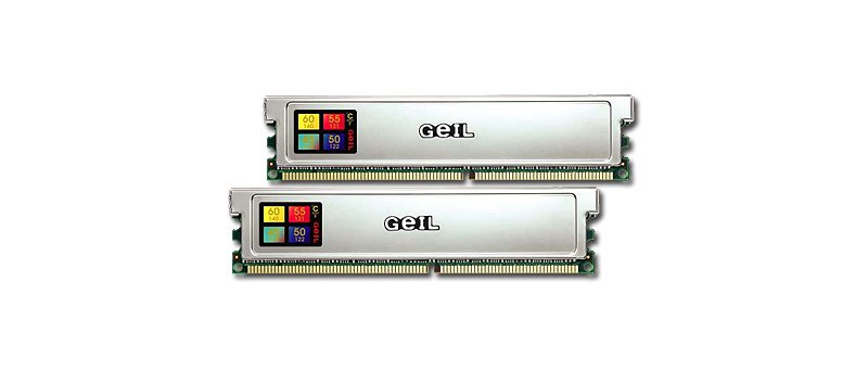 GeIL Ultra Platinum PC4400 550MHz Dual Channel DDR Kit