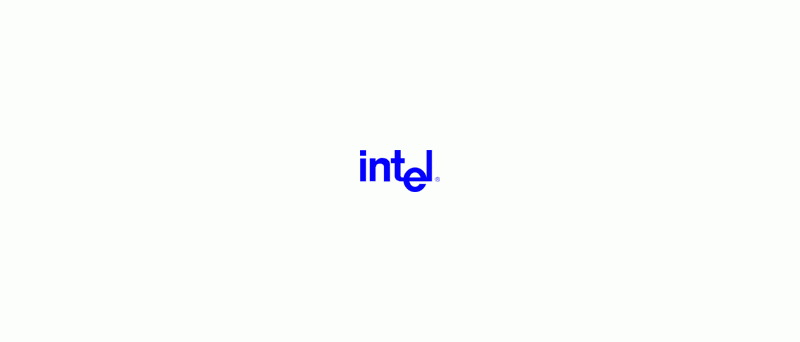 Intel logo staré