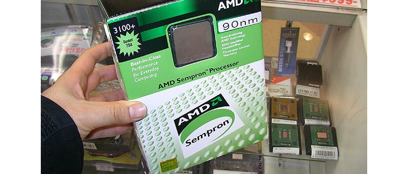 90nm AMD Sempron 3100+ (krabice)