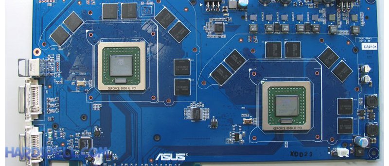 Grafická karta ASUS se dvěma čipy GeForce 6800 Ultra