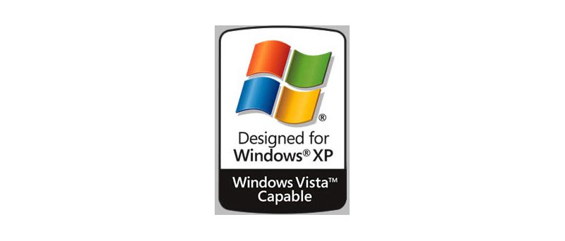 Designed for Windows XP - Window Vista Capable logo