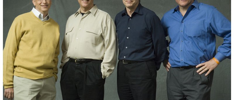 Zleva: Bill Gates, Craig Mundie, Ray Ozzie a Steve Ballmer