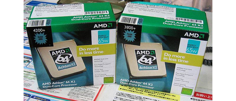 Krabice s Energy Efficient procesory AMD Athlon 64 X2 3800+ a 42
