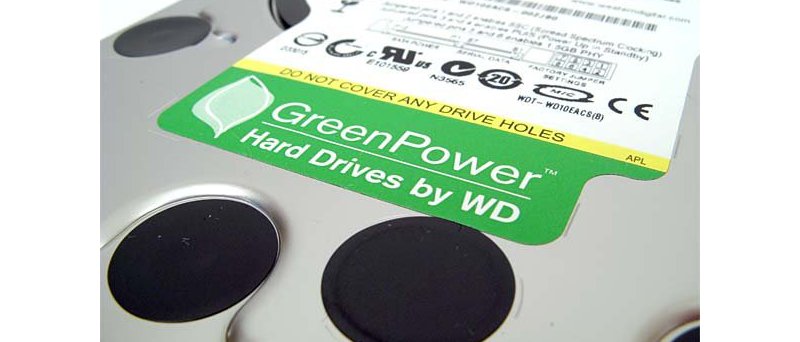 Western Digital Green Power štítek