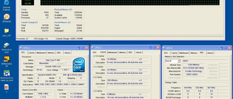 CPU-Z: Intel Core i7 940