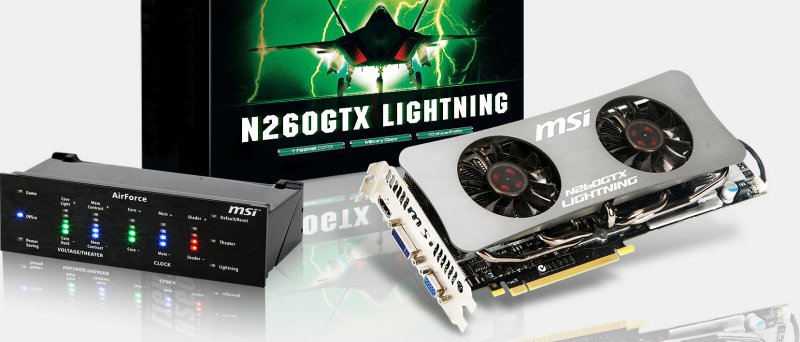 MSI N260GTX Lightning s AirForce panelem