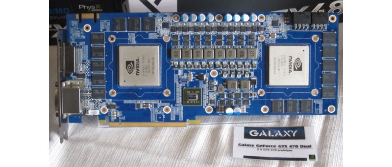 Prototyp Galaxy GeForce GTX 470 Dual