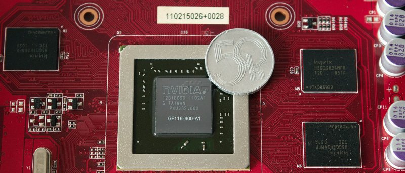 Gainward GeForce GTX 550 Ti Golden Sample: detailGPU