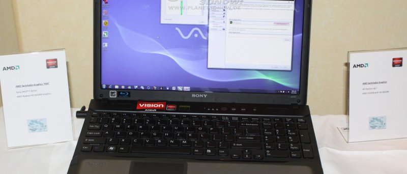 AMD Dynamic Switchable Graphics: Sony Vaio C Series