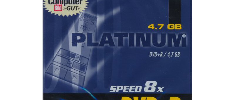 DVD+R Platinum Computer Gut - zepředu