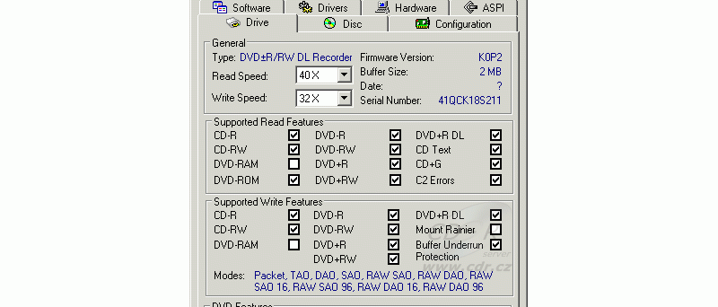 NEC ND-2510 Nero InfoTool