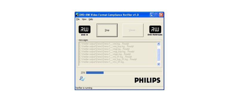 Philips DVD+RW Verifier 1.0