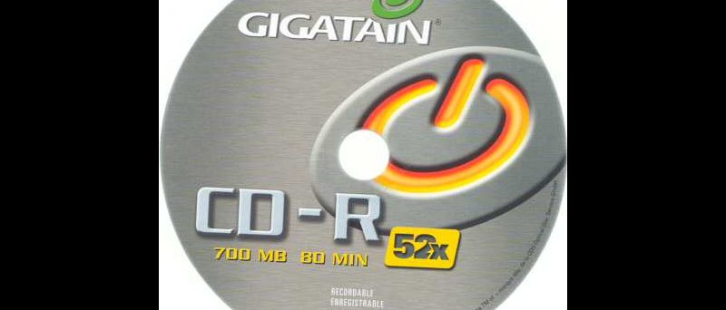 CD-R Gigatain  - zepředu