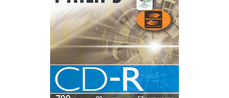 CD-R Philips LightScribe CDR7D5LJ10/00 - zepředu