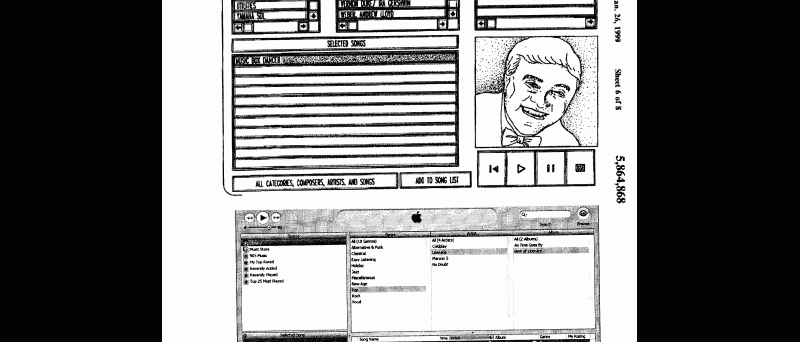 Předmět sporu o patent v iTunes