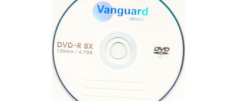 DVD-R Vanguard Disc Inc.  - médium