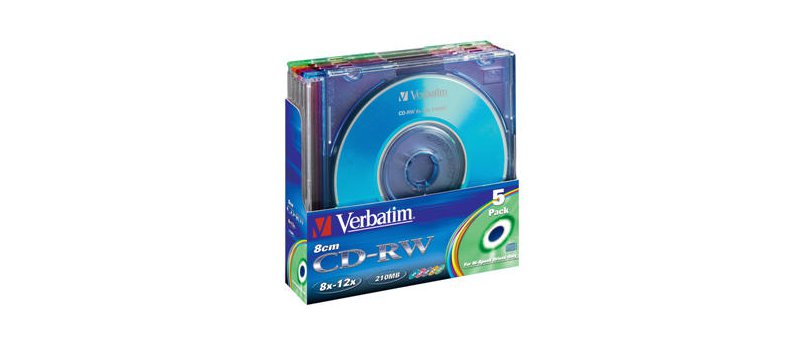 Verbatim CD-RW 8 cm 12× colour