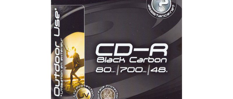 CD-R EMTEC Black Carbon - zepředu