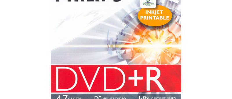 DVD+R Philips inkjet printable DR418J10C/00 - zepředu