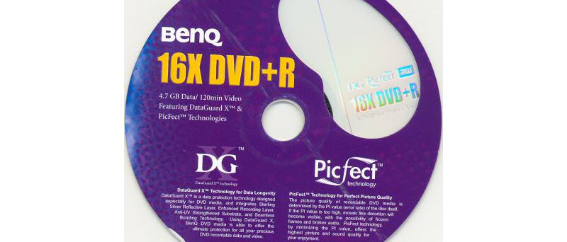 DVD+R BenQ DG Picfect - zepředu