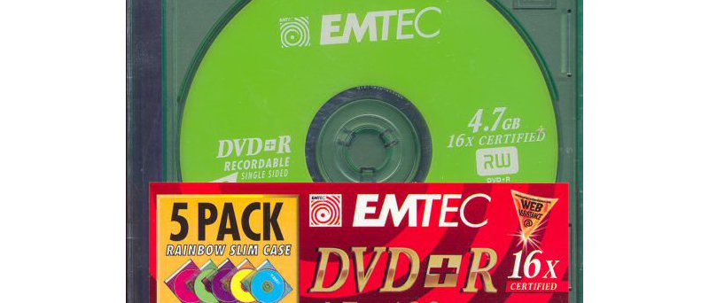 DVD+R EMTEC Rainbow - zepředu