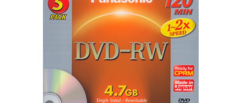 DVD-RW Panasonic LM-RW120E5 CPRM - zepředu