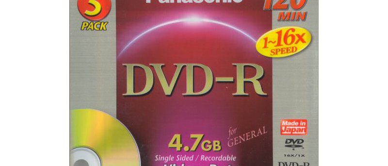 DVD-R Panasonic for General - zepředu