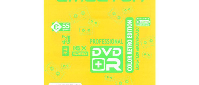 DVD+R emgeton Professional color retro edition AccuCORE - zepřed