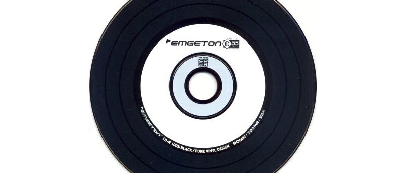 CD-R emgeton black pure vinyl design - médium