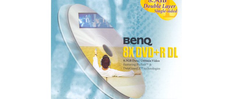 DVD+R DL BenQ PicFect DataGuard X - zepředu