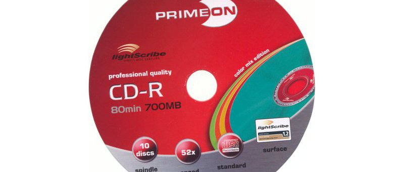 CD-R Primeon LightScribe - zepředu