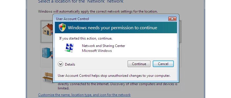 UAC ve Windows Vista