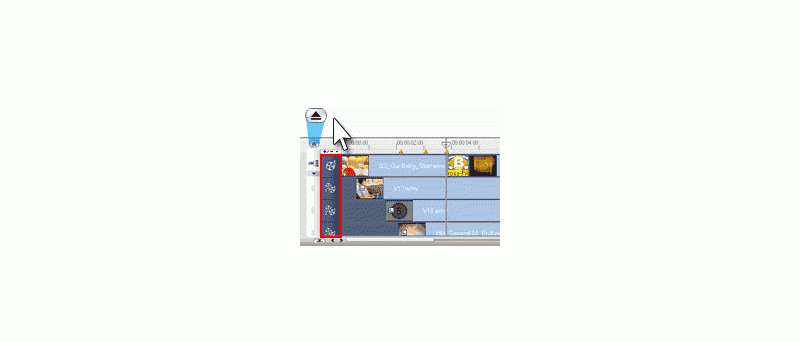 Ulead VideoStudio 11 - expandable timeline