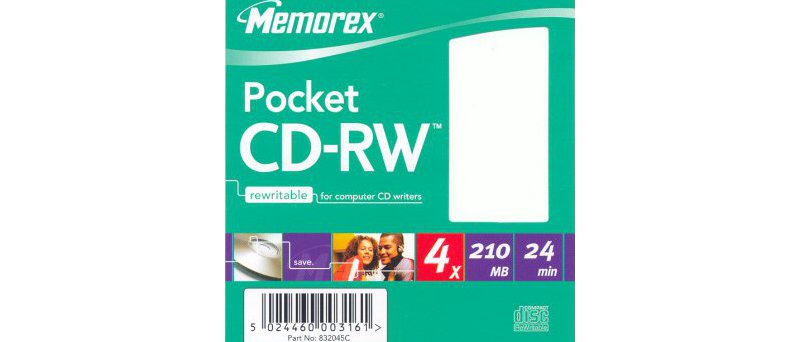 CD-RW Memorex 210MB Part No. 832045C - zepředu