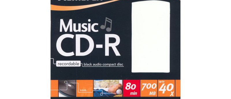 CD-R Memorex Music black - zepředu