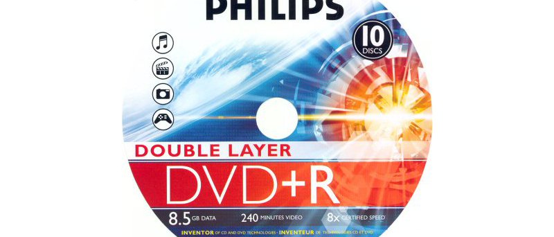 DVD+R DL Philips DR8S8B10F/00 - zepředu