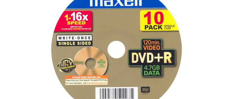 DVD+R Maxell  - zepředu